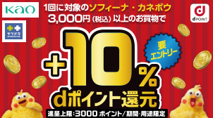 サツドラ｜花王対象商品購入で＋10％還元