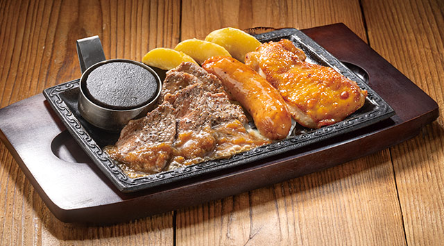 （単品）熟成やわらかカットステーキ（約100g）＆ジャンボフランク＆炭焼き風チキングリル