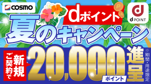 コスモMyカーリースの新規契約で20,000pt進呈！