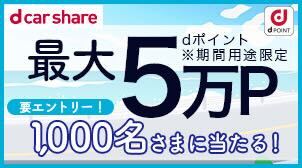 dカーシェア夏の大抽選キャンペーン