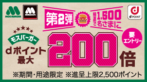 抽選でdポイント最大200倍プレゼント！