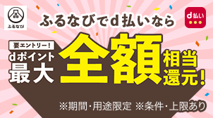 ふるなび｜抽選でdポイント最大全額相当還元！